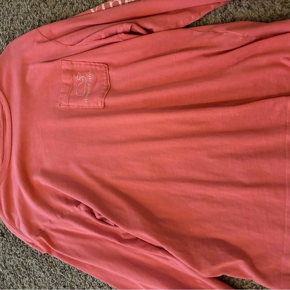 Vineyard Vines Pink Long Sleeve Tee